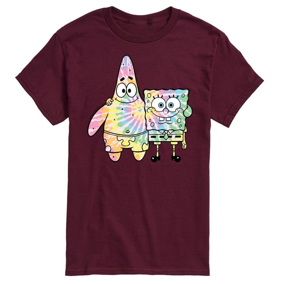 SpongeBob SquarePants - SpongeBob and Patrick Tie Dye - Men's Short Sleeve Graphic T-Shirt