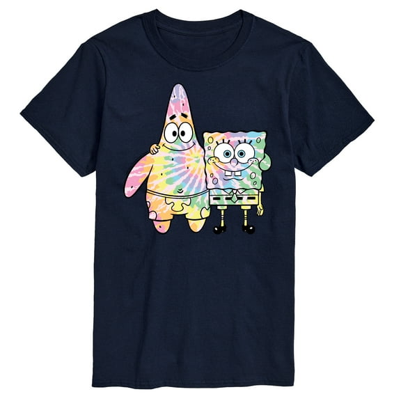 SpongeBob SquarePants - SpongeBob and Patrick Tie Dye - Men's Short Sleeve Graphic T-Shirt