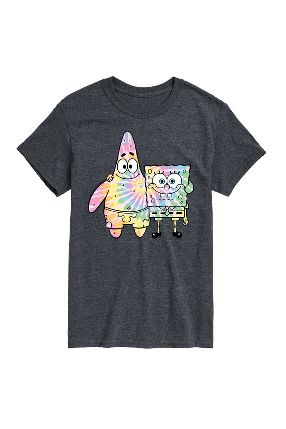 - SpongeBob and Patrick Tie Dye - Men's Short Sleeve Graphic T-Shirt