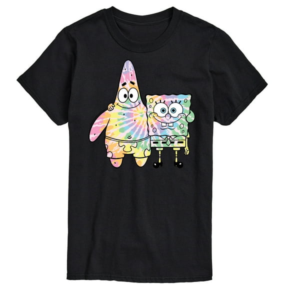 SpongeBob SquarePants - SpongeBob and Patrick Tie Dye - Men's Short Sleeve Graphic T-Shirt
