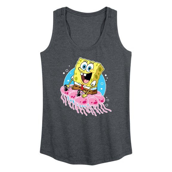 SpongeBob SquarePants - Spongebob And Jellyfish - Women's Racerback Tank Top