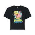 thumbnail image 1 of SpongeBob SquarePants - Spongebob And Patrick Logo - Juniors Cropped Cotton Blend T-Shirt, 1 of 6