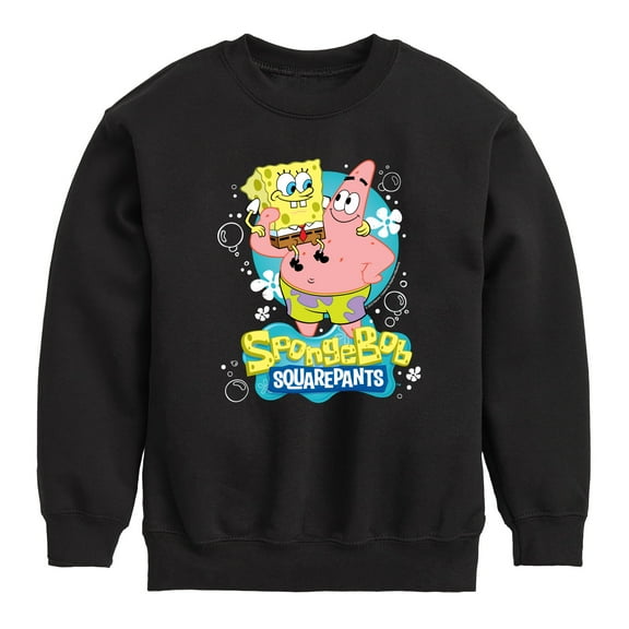 SpongeBob SquarePants - Spongebob And Patrick - Toddler & Youth Crewneck Fleece Sweatshirt