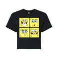 thumbnail image 1 of SpongeBob SquarePants - Spongebob Face - Juniors Cropped Cotton Blend T-Shirt, 1 of 6