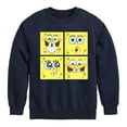 thumbnail image 1 of SpongeBob SquarePants - Spongebob Face - Toddler & Youth Crewneck Fleece Sweatshirt, 1 of 6