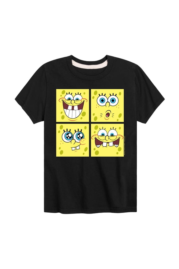 - Spongebob Face - Toddler & Youth Short Sleeve Graphic T-Shirt