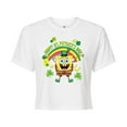 thumbnail image 1 of SpongeBob SquarePants - Spongebob Happy St. Patricks Day - Juniors Cropped Cotton Blend T-Shirt, 1 of 6
