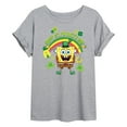 thumbnail image 1 of SpongeBob SquarePants - Spongebob Happy St. Patricks Day - Juniors Ideal Flowy Muscle T-Shirt, 1 of 6