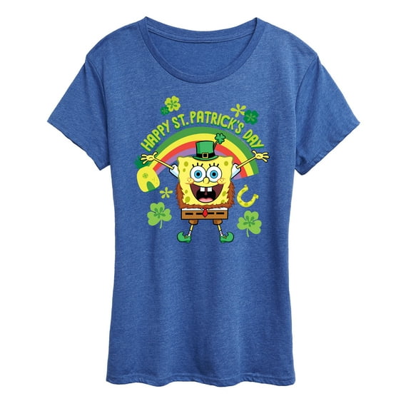 SpongeBob SquarePants - Spongebob Happy St Patricks Day - Women's Short Sleeve Graphic T-Shirt