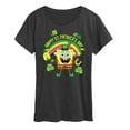 thumbnail image 1 of SpongeBob SquarePants - Spongebob Happy St Patricks Day - Women's Short Sleeve Graphic T-Shirt, 1 of 6