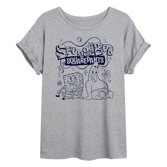 SpongeBob SquarePants - Spongebob Patrick Logo - Women's Oversized T-Shirt