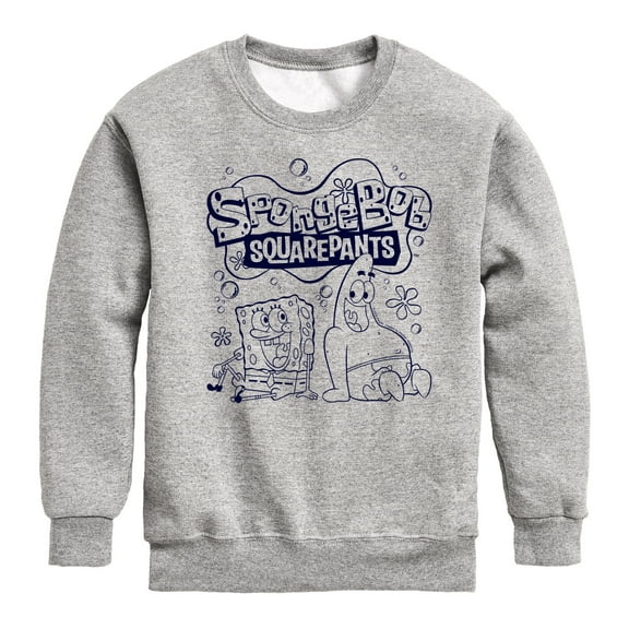 SpongeBob SquarePants - Spongebob Patrick - Toddler & Youth Crewneck Fleece Sweatshirt