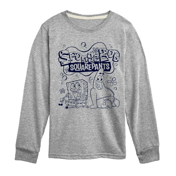 SpongeBob SquarePants - Spongebob Patrick - Toddler & Youth Long Sleeve Graphic T-Shirt