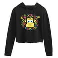 thumbnail image 1 of SpongeBob SquarePants - Spongebob Pattern - Juniors Cropped Pullover Hoodie, 1 of 6