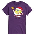 thumbnail image 1 of SpongeBob SquarePants - Spongebob Santa Christmas - Men's Short Sleeve Graphic T-Shirt, 1 of 5