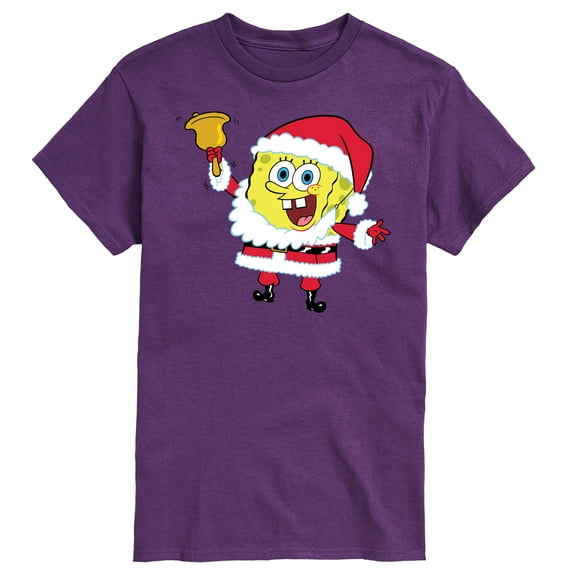 SpongeBob SquarePants - Spongebob Santa Christmas - Men's Short Sleeve Graphic T-Shirt