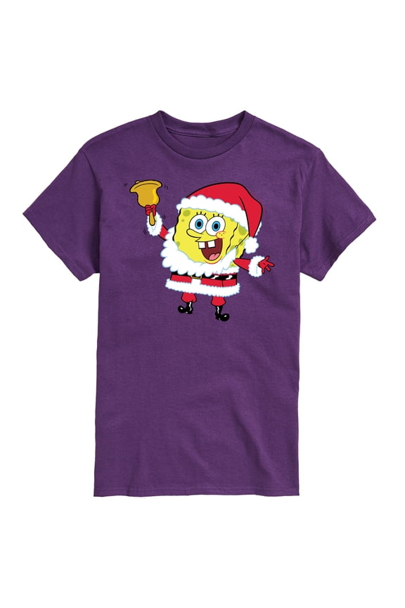 - Spongebob Santa Christmas - Men's Short Sleeve Graphic T-Shirt
