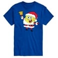 thumbnail image 1 of SpongeBob SquarePants - Spongebob Santa Christmas - Men's Short Sleeve Graphic T-Shirt, 1 of 6