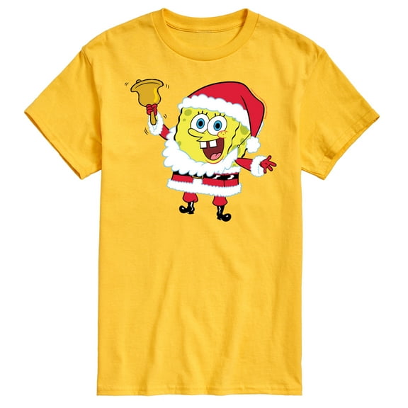 SpongeBob SquarePants - Spongebob Santa Christmas - Men's Short Sleeve Graphic T-Shirt