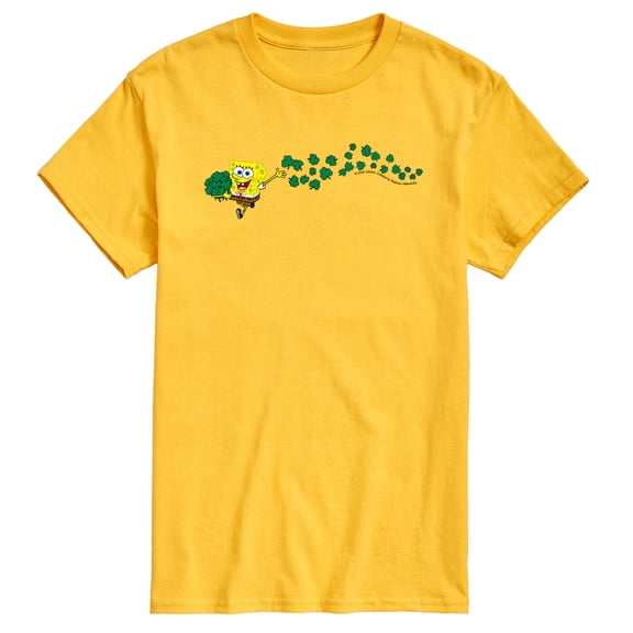 SpongeBob SquarePants - Spongebob Shamrocks - Men's Short Sleeve Graphic T-Shirt