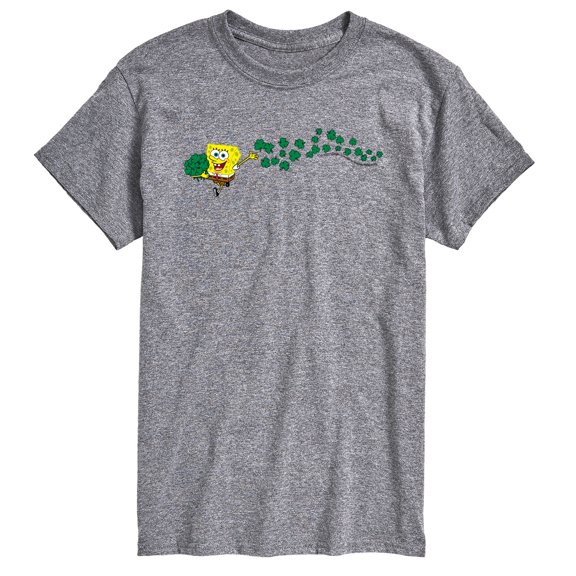 SpongeBob SquarePants - Spongebob Shamrocks - Men's Short Sleeve Graphic T-Shirt