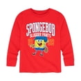 thumbnail image 1 of SpongeBob SquarePants - Spongebob Slugger Pants - Toddler And Youth Long Sleeve Graphic T-Shirt, 1 of 6
