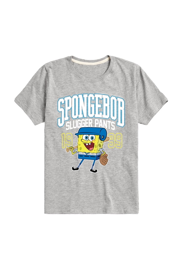 - Spongebob Slugger Pants - Toddler And Youth Short Sleeve Graphic T-Shirt