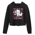 thumbnail image 1 of SpongeBob SquarePants - Spongebob Xmas Sweater - Juniors Cropped Pullover Hoodie, 1 of 6