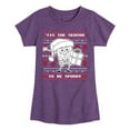 thumbnail image 1 of SpongeBob SquarePants - Spongebob Xmas Sweater - Toddler & Youth Girls Short Sleeve Graphic T-Shirt, 1 of 6