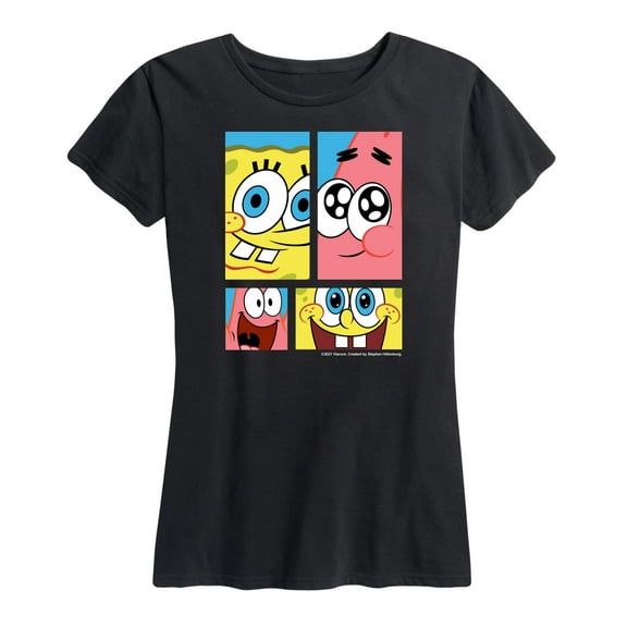 SpongeBob SquarePants - Spongebob and Patrick - Women's Short Sleeve Graphic T-Shirt