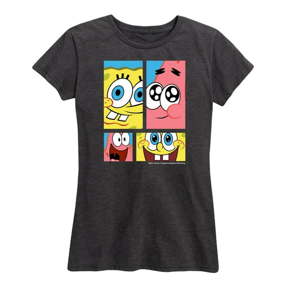 SpongeBob SquarePants - Spongebob and Patrick - Women's Short Sleeve Graphic T-Shirt