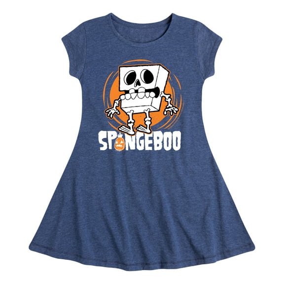 SpongeBob SquarePants - Spongeboo - Toddler And Youth Girls Fit And Flare Dress