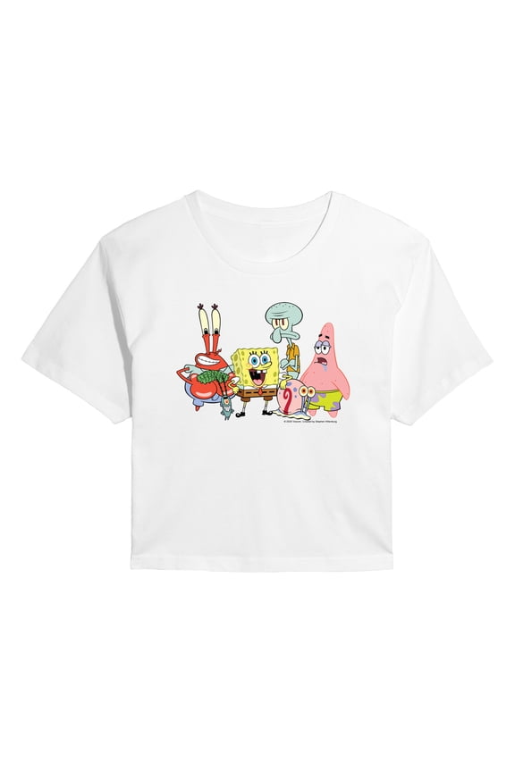 - Squad - Juniors Cropped Graphic T-Shirt