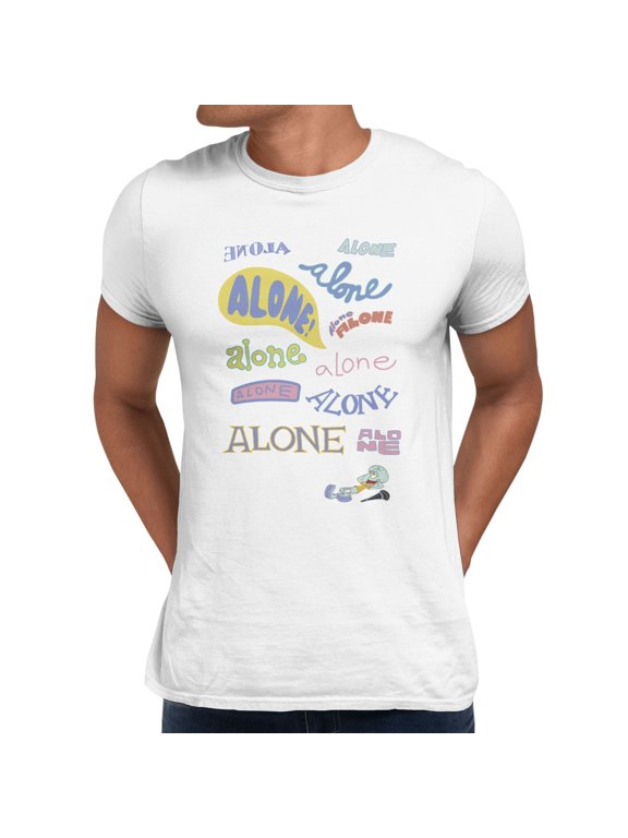 Squidward Alone Men's T-Shirt (White, S-XXXL)