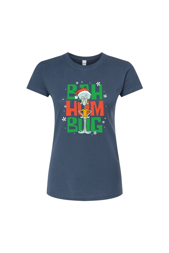 - Squidward Bah Humbug - Juniors Fitted Graphic T-Shirt