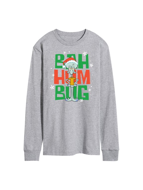 - Squidward Bah Humbug Men's Long Sleeve Graphic T-Shirt