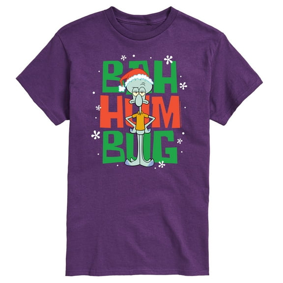 SpongeBob SquarePants - Squidward Bah Humbug - Men's Short Sleeve Graphic T-Shirt