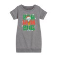 thumbnail image 1 of SpongeBob SquarePants - Squidward Bah Humbug - Toddler And Youth Girls Fleece Dress, 1 of 6