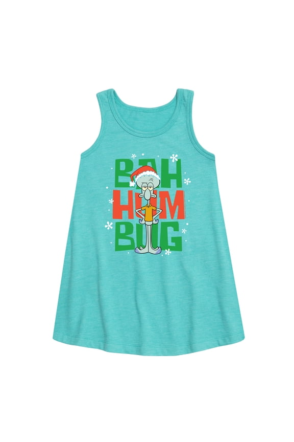 - Squidward Bah Humbug - Toddler and Youth Girls A-line Dress