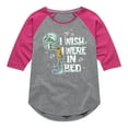 thumbnail image 1 of SpongeBob SquarePants - Squidward Bed - Toddler & Youth Girls Raglan Graphic T-Shirt, 1 of 5