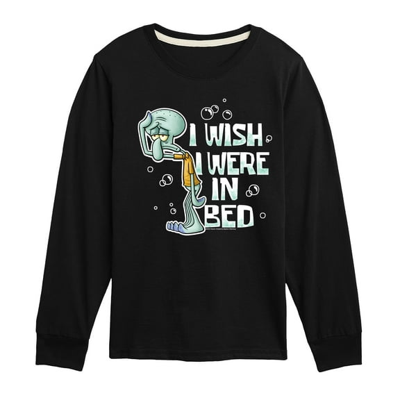 SpongeBob SquarePants - Squidward Bed - Toddler & Youth Long Sleeve Graphic T-Shirt