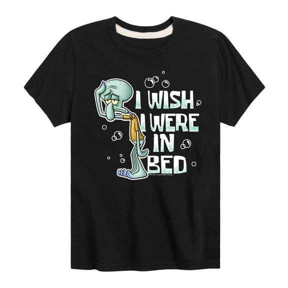 SpongeBob SquarePants - Squidward Bed - Toddler & Youth Short Sleeve Graphic T-Shirt