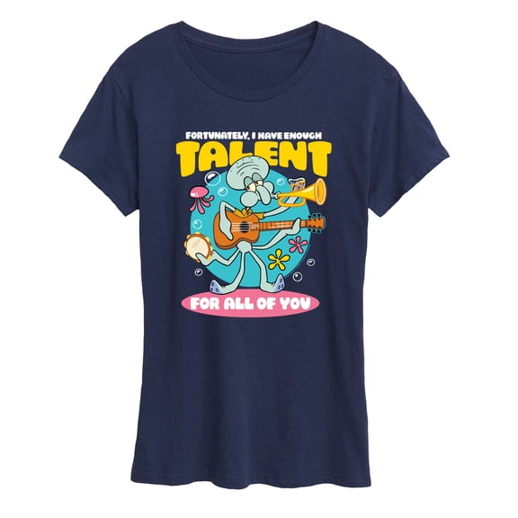 SpongeBob SquarePants - Squidward Enough Talent For All Of You - Women's Short Sleeve Graphic T-Shirt