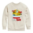 thumbnail image 1 of SpongeBob SquarePants - Squidward I Dont Get Paid Enough - Toddler & Youth Crewneck Fleece Sweatshirt, 1 of 6