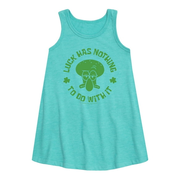 SpongeBob SquarePants - Squidward Luck - Girls Aline Dress