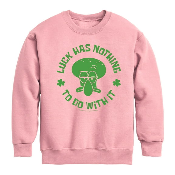 SpongeBob SquarePants - Squidward Luck - Toddler And Youth Crewneck Fleece Sweatshirt