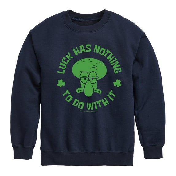 SpongeBob SquarePants - Squidward Luck - Toddler And Youth Crewneck Fleece Sweatshirt