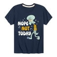 thumbnail image 1 of SpongeBob SquarePants - Squidward Nope Not Today - Toddler & Youth Short Sleeve Graphic T-Shirt, 1 of 6