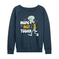 thumbnail image 1 of SpongeBob SquarePants - Squidward Nope Not Today - Women's Lightweight French Terry Long Sleeve Shirt, 1 of 6