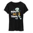 thumbnail image 1 of SpongeBob SquarePants - Squidward Nope Not Today - Women's Short Sleeve Graphic T-Shirt, 1 of 6